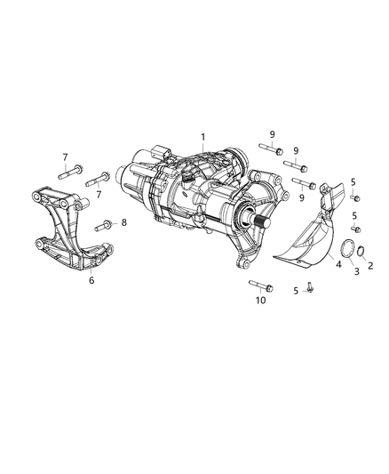 2016 Jeep Renegade  Seal-Power Transfer Unit Diagram for 68308103AA