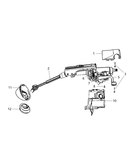 2008 Jeep Compass  Seal-Steering Column Shaft Diagram for 4664350AA
