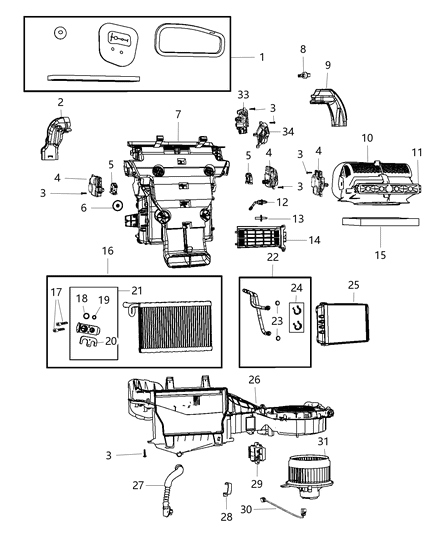 2020 Jeep Grand Cherokee  Clip-Housing Diagram for 68079490AA
