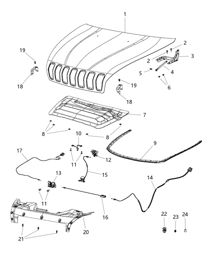 2014 Jeep Cherokee  Tape-Anti-SQUEAK Diagram for 68185697AA