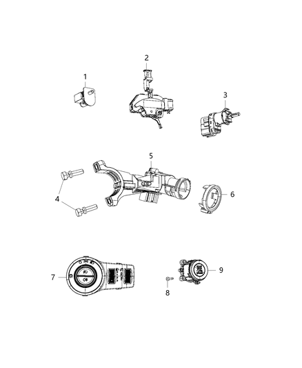 2018 Jeep Compass  Switch-Ignition Diagram for 68325063AA