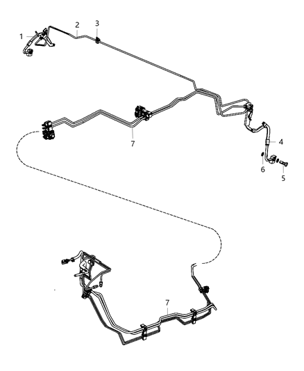 2017 Dodge Durango  Bundle-Fuel Line Diagram for 68250924AB