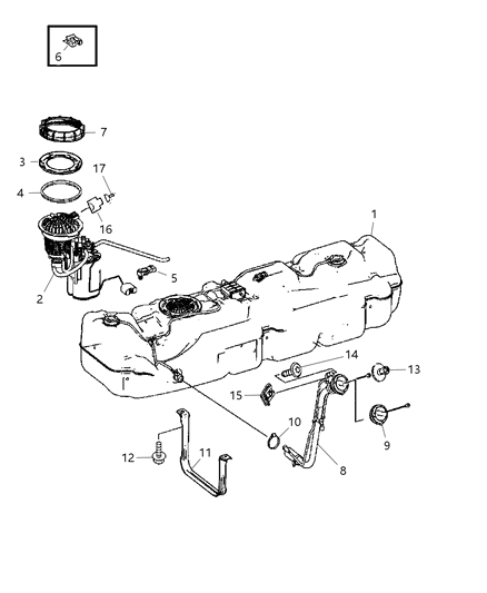 2007 Dodge Sprinter 2500  O Ring Diagram for 68013493AA