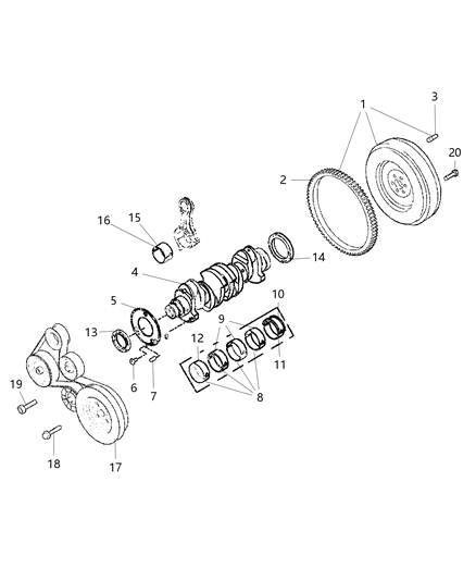 2021 Ram ProMaster 3500  DOWEL Pin Diagram for 68117034AA