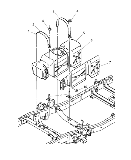 2005 Dodge Ram 3500  Shield-Heat Diagram for 52102524AB