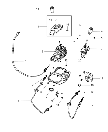 2016 Jeep Wrangler  Bushing Diagram for 68064273AB