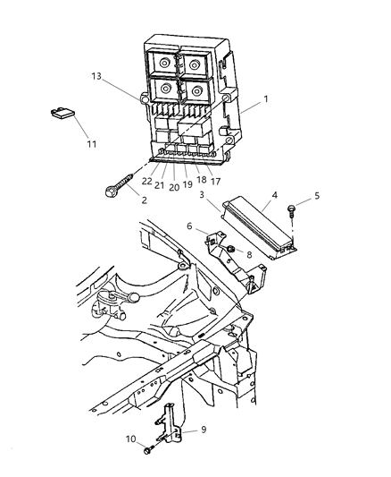 1998 Dodge Grand Caravan  Electrical Relay Diagram for 4707286AD