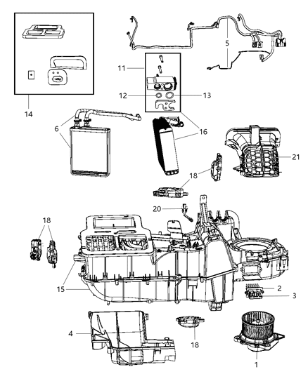 2009 Dodge Durango  Resistor-Blower Motor Diagram for 5061575AA