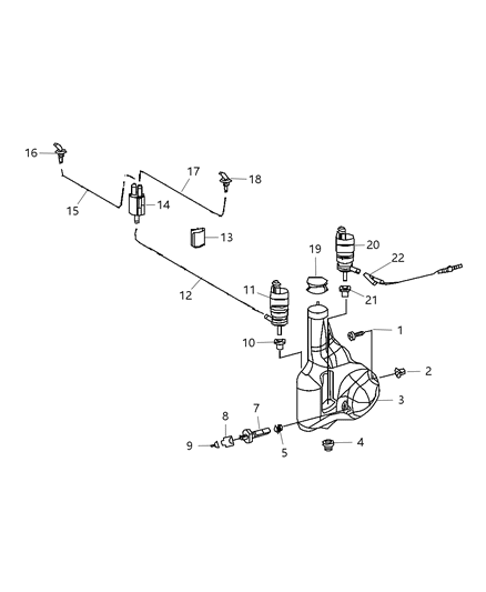 2008 Dodge Sprinter 3500  Grommet-Air Cleaner Diagram for 5120012AA