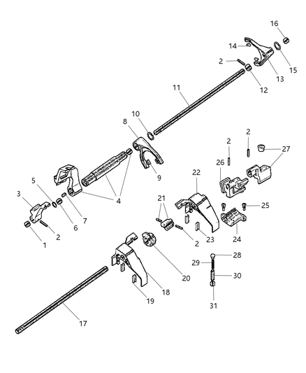 2008 Dodge Viper  Rail-Top Diagram for 68028346AA