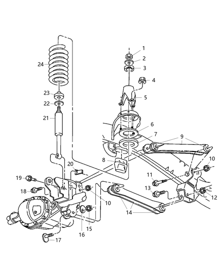 2011 Ram 2500  Nut-HEXAGON FLANGE Lock Diagram for 6509105AA