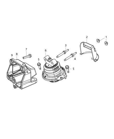 2018 Chrysler 300  Stud-Double Ended Diagram for 6510253AA
