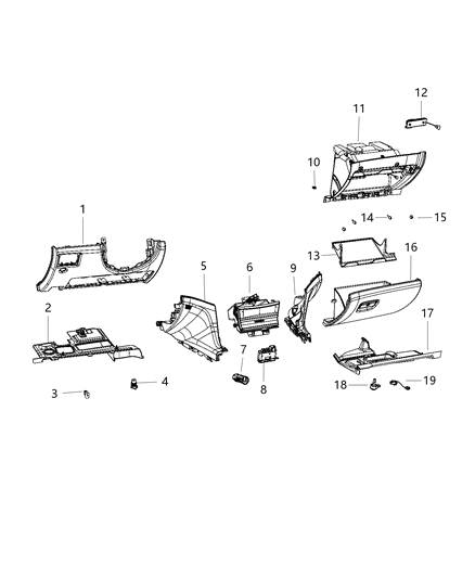 2021 Jeep Grand Cherokee  Connector-Hub Diagram for 68323663AE