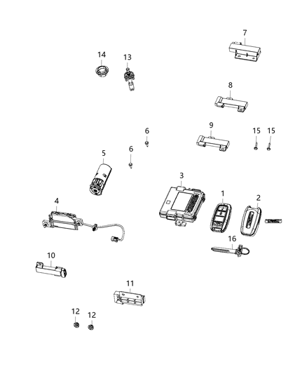 2020 Chrysler Pacifica  Blank Diagram for 68289894AC