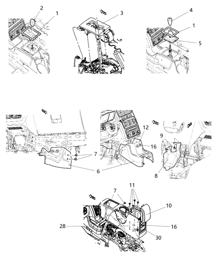 2009 Dodge Journey  Cap-Cigar Lighter Diagram for 5026625AA