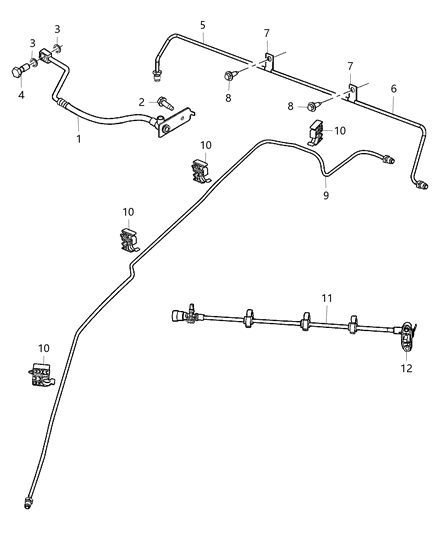 2015 Dodge Viper  Tube-Brake Diagram for 5290112AE