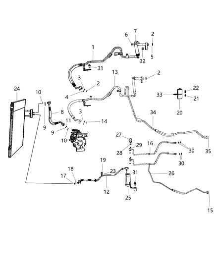 2015 Chrysler Town & Country  Condenser-Condenser And Trans Cooler Diagram for 4677782AC
