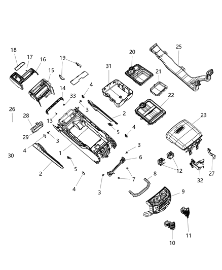 2020 Ram 3500 Nut-Snap In Diagram for 6511163AA