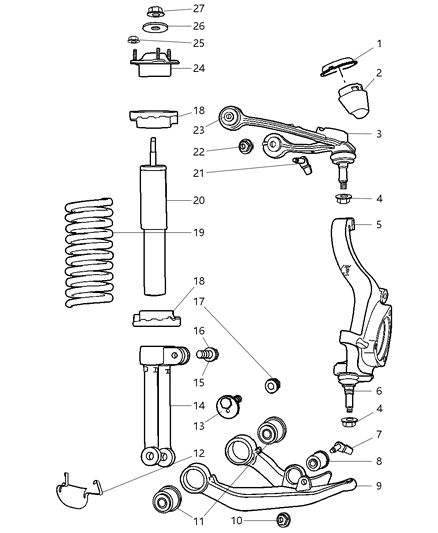 2006 Jeep Liberty  Bolt-HEXAGON Head Diagram for 6507965AA