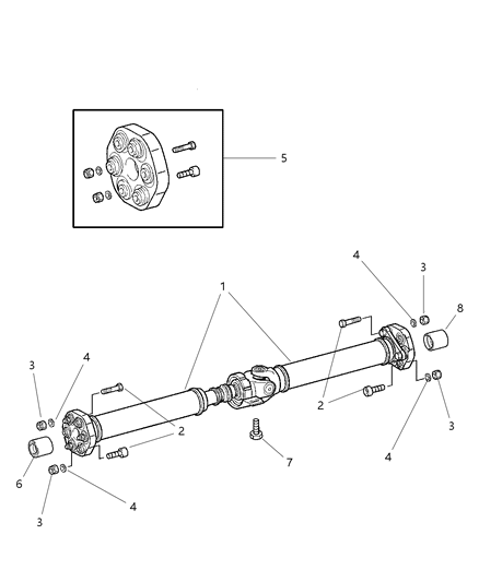 2004 Chrysler Crossfire Bolt Diagram for 5114273AA
