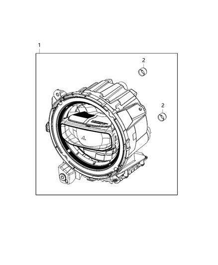 2020 Jeep Wrangler  Headlamp Diagram for 55112878AF