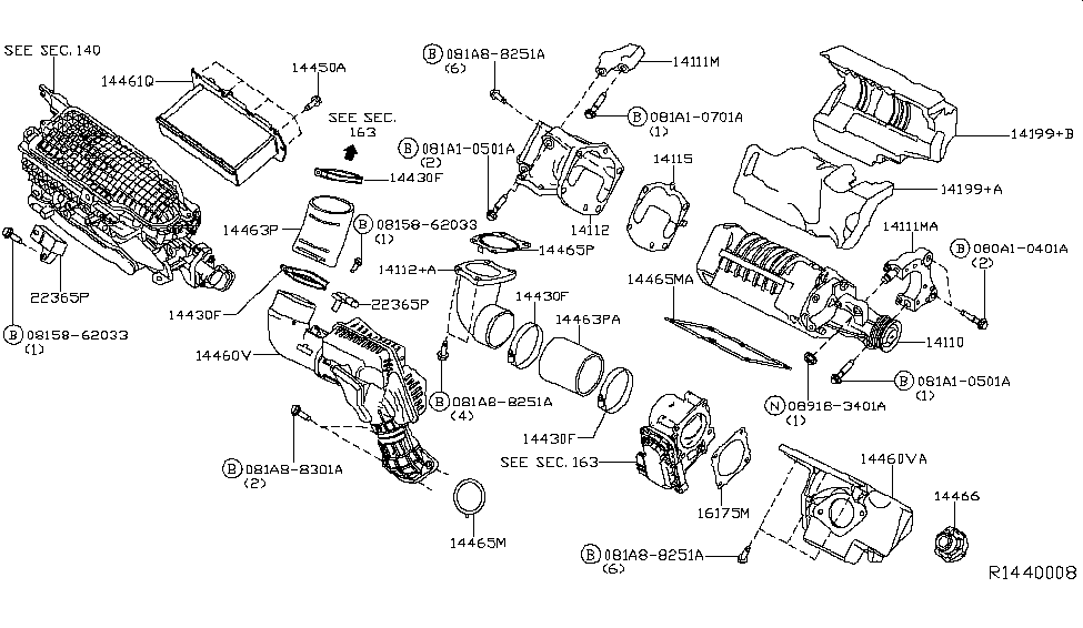Nissan 080A1-0401A Bolt-FLANGE, HEXGON