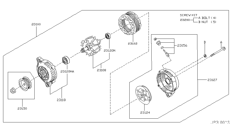 Nissan 23108-9Y500 Rotor Assembly