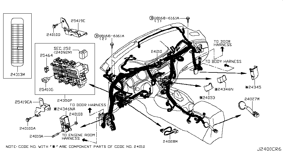 2019 Nissan Rogue Sport Wiring Puller-Fuse Diagram for 24321-79903