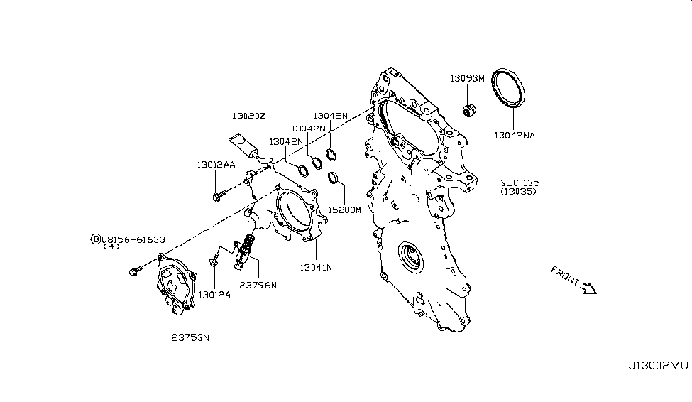 Nissan 13093-5TA0A Target Assembly-Sensor, VTC