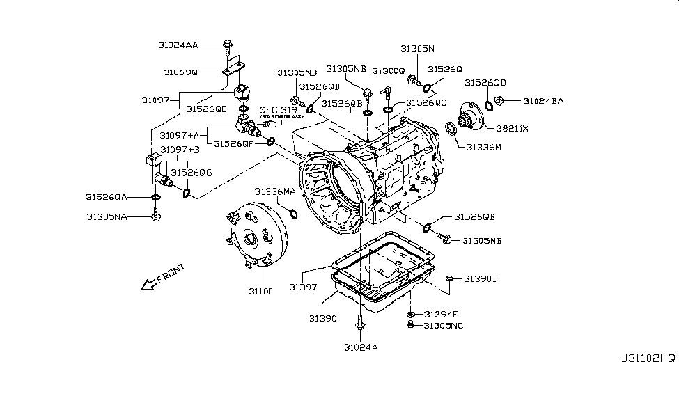 Nissan 21621-EZ00C Connector