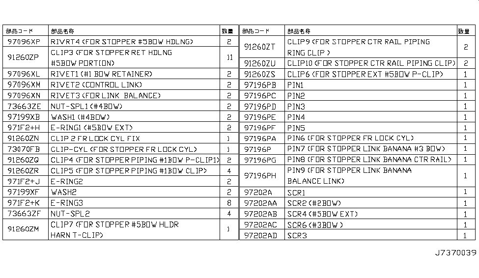 Nissan 97166-1ET2A Clip