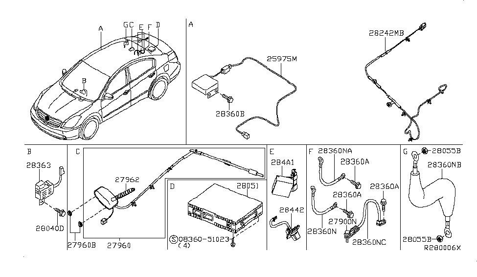 Nissan 28360-JA80A Wire-Bonding