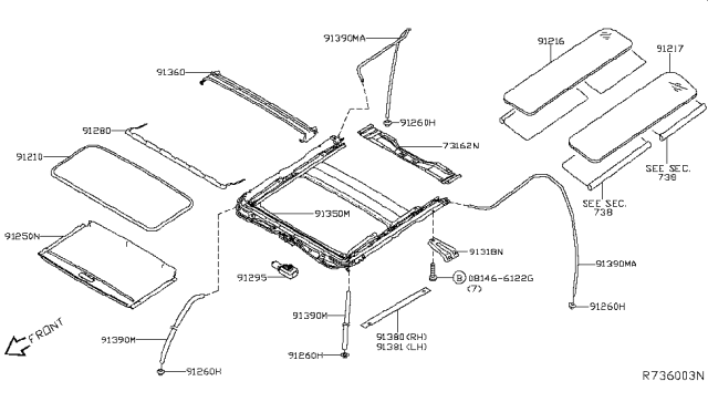 2008 Nissan Quest Hose-Drain Diagram for 913905Z010