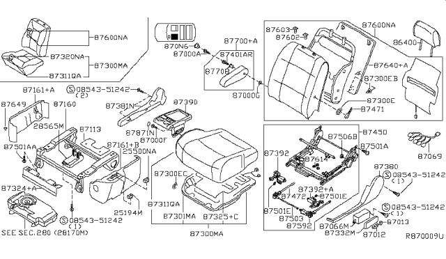 2006 Nissan Quest  ESCUTCHEON Diagram for 82904ZM00A