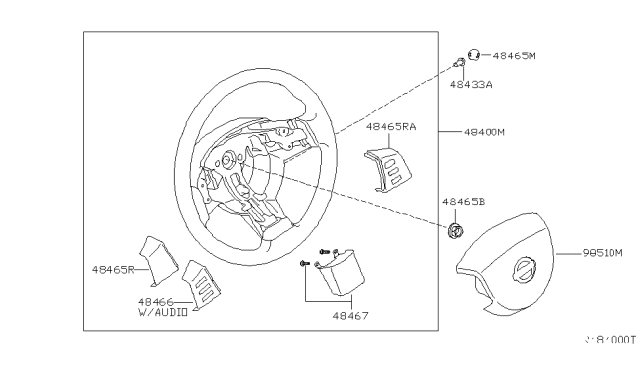 2006 Nissan Quest Bolt Diagram for 011210030U