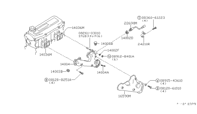1988 Nissan 200SX  Plug TAPER Diagram for 1405221R00