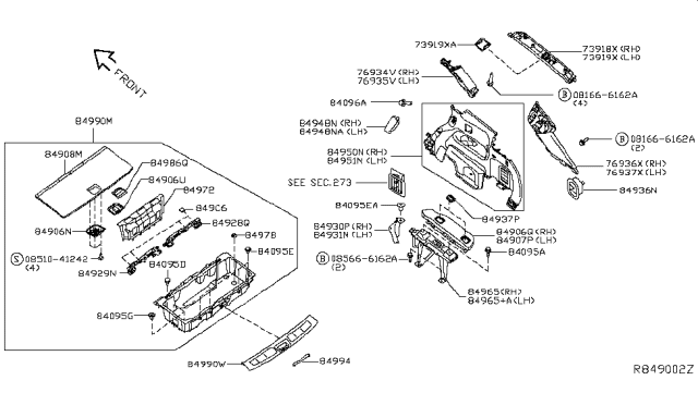 2014 Nissan Pathfinder  Screw Diagram for 014360024U