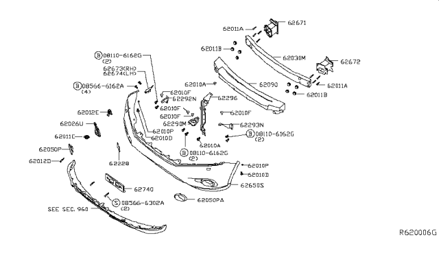 2014 Nissan Pathfinder Screw-Tapping Diagram for 085666302A