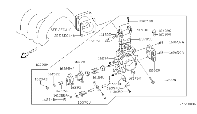 2002 Nissan Quest  IACV-Aac Valve Diagram for 237827B001
