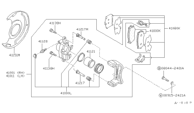 1991 Nissan Stanza Pin Diagram for 4113988E00