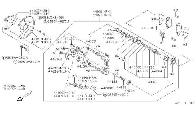 1992 Nissan Stanza Bolt-Hex Diagram for 081840301A