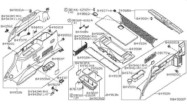 2009 Nissan Pathfinder  Clip Diagram for 015530201U