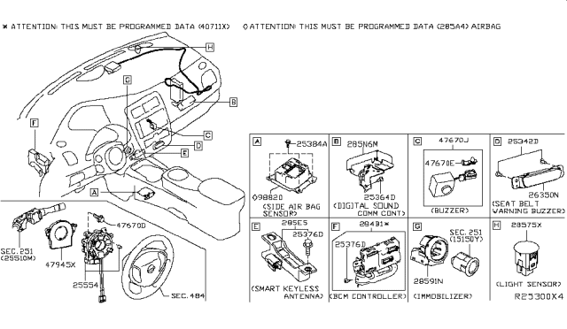 2019 Nissan Leaf Control Unit-IMMOBILISER Diagram for 285901FA1A