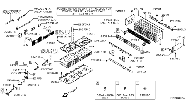 2019 Nissan Leaf  Bolt Diagram for 01125N6071