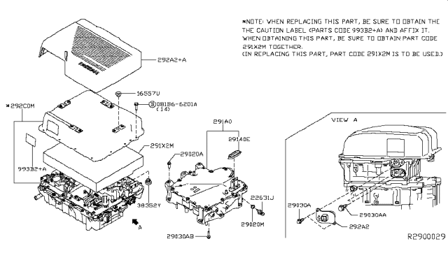 2019 Nissan Leaf  Bolt-Hex Diagram for 081B66201A