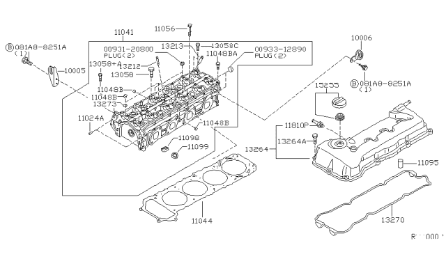 2004 Nissan Altima  Slinger-Engine Diagram for 1000531U01