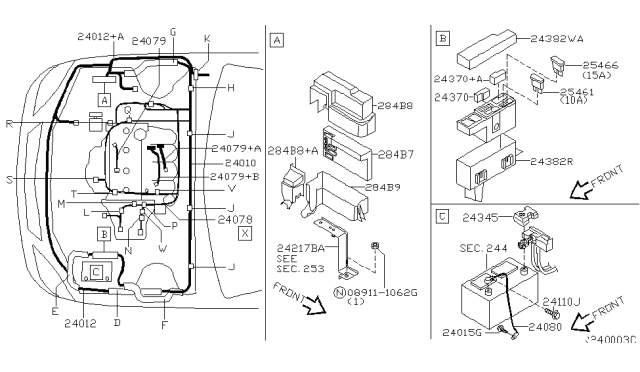 2003 Nissan Altima  Cover-USM Diagram for 284B8AQ004