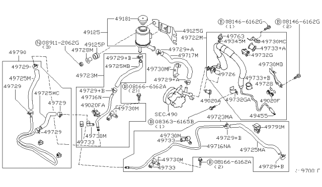 2004 Nissan Altima Insulator Diagram for 4627166C00