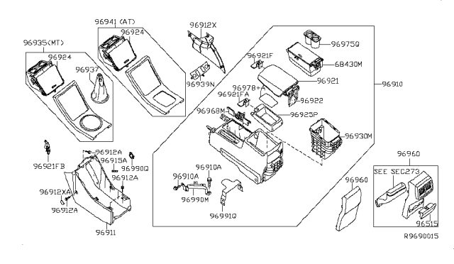 2006 Nissan Altima  Hinge Diagram for 88705ZB000