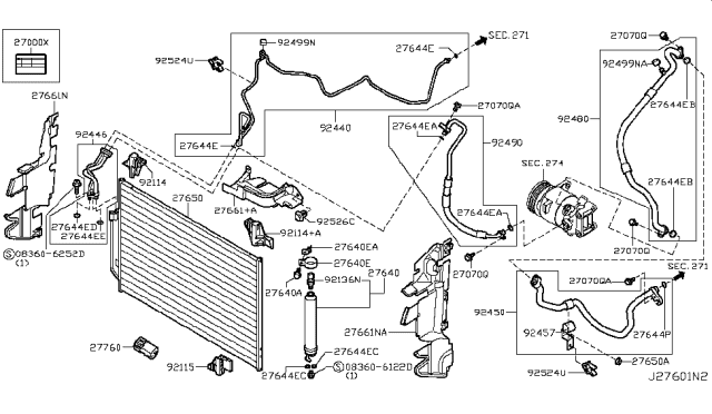 2014 Nissan Murano  Sensor-Ambient Diagram for 277223VA0A